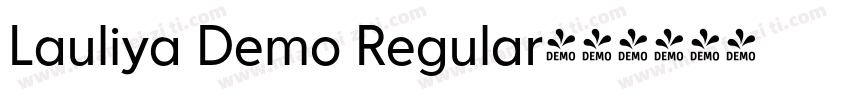 Lauliya Demo Regular字体转换